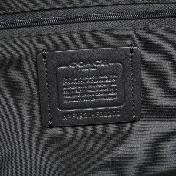 COACH signature rucksack backpack F32200 black brown PVC - Picture 8 of 8